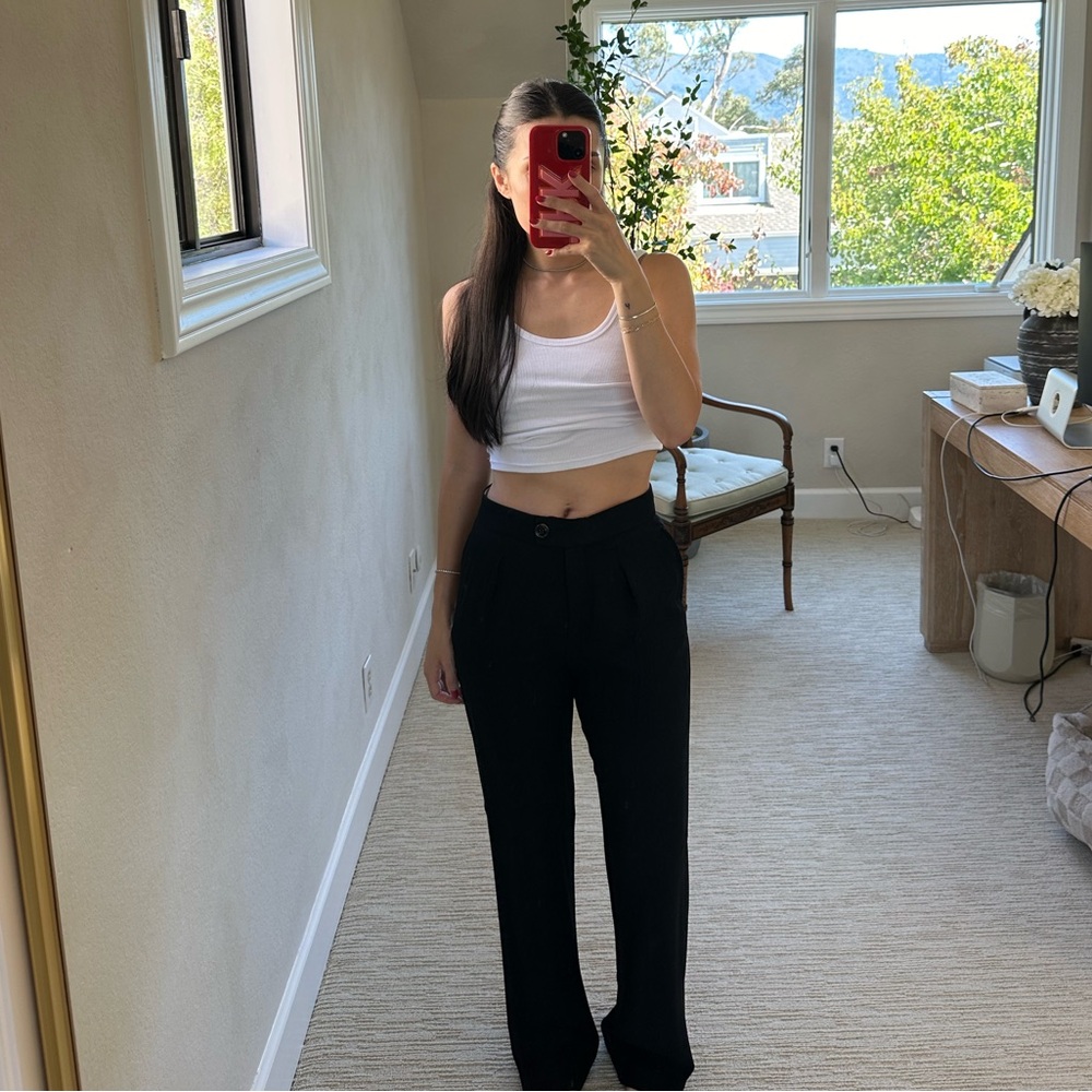 Mango Classic Black Trousers